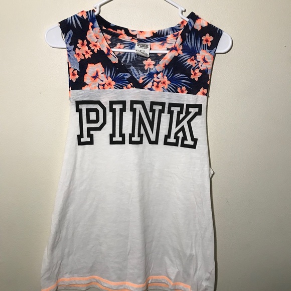 PINK Victoria's Secret Tops - PINK Tropical Summer Tank
